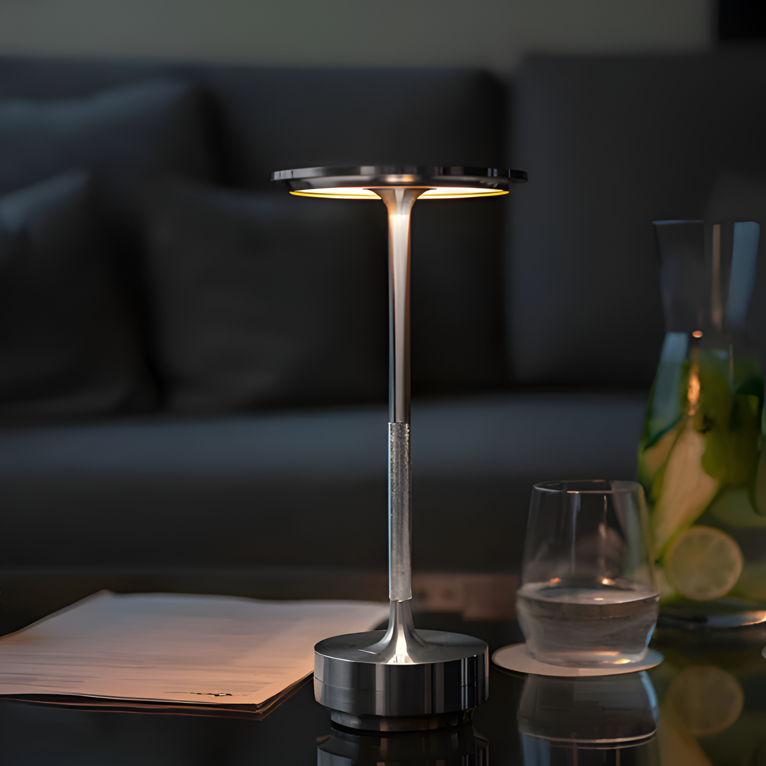 Lumalight Led-Bordlampe - Dæmpbar Trådløs Natlampe