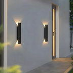 Sort væglampe – moderne LED-udendørsbelysning