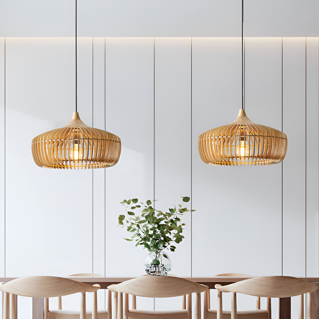 Lampe med lameller Geometrisk Pendel – Arkitektonisk