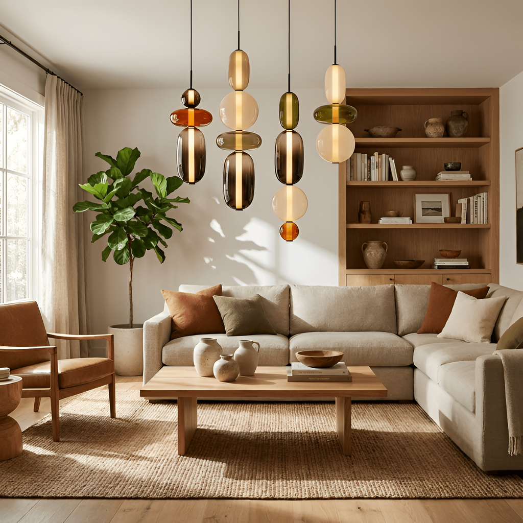 Sukkerglas Moderne Pendel - Dekorativ