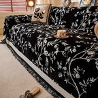 Sofatæppe Med Blomstermønster - Blomster