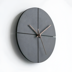 Geometrisk Lydløst Vægur - Minimalistisk