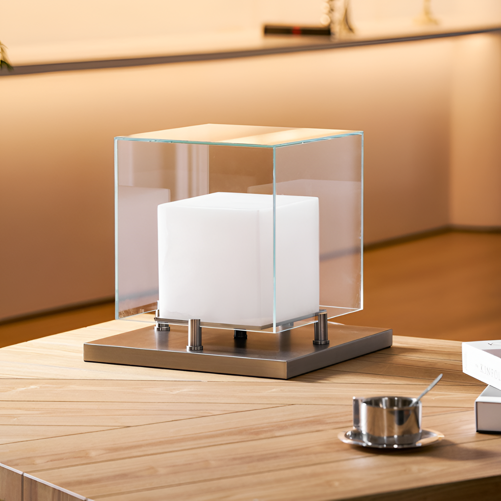 Minimalistisk Geometrisk Bordlampe - Industriel
