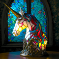 Mosaik Glas Dyrelampe Bordpynt - Moderne