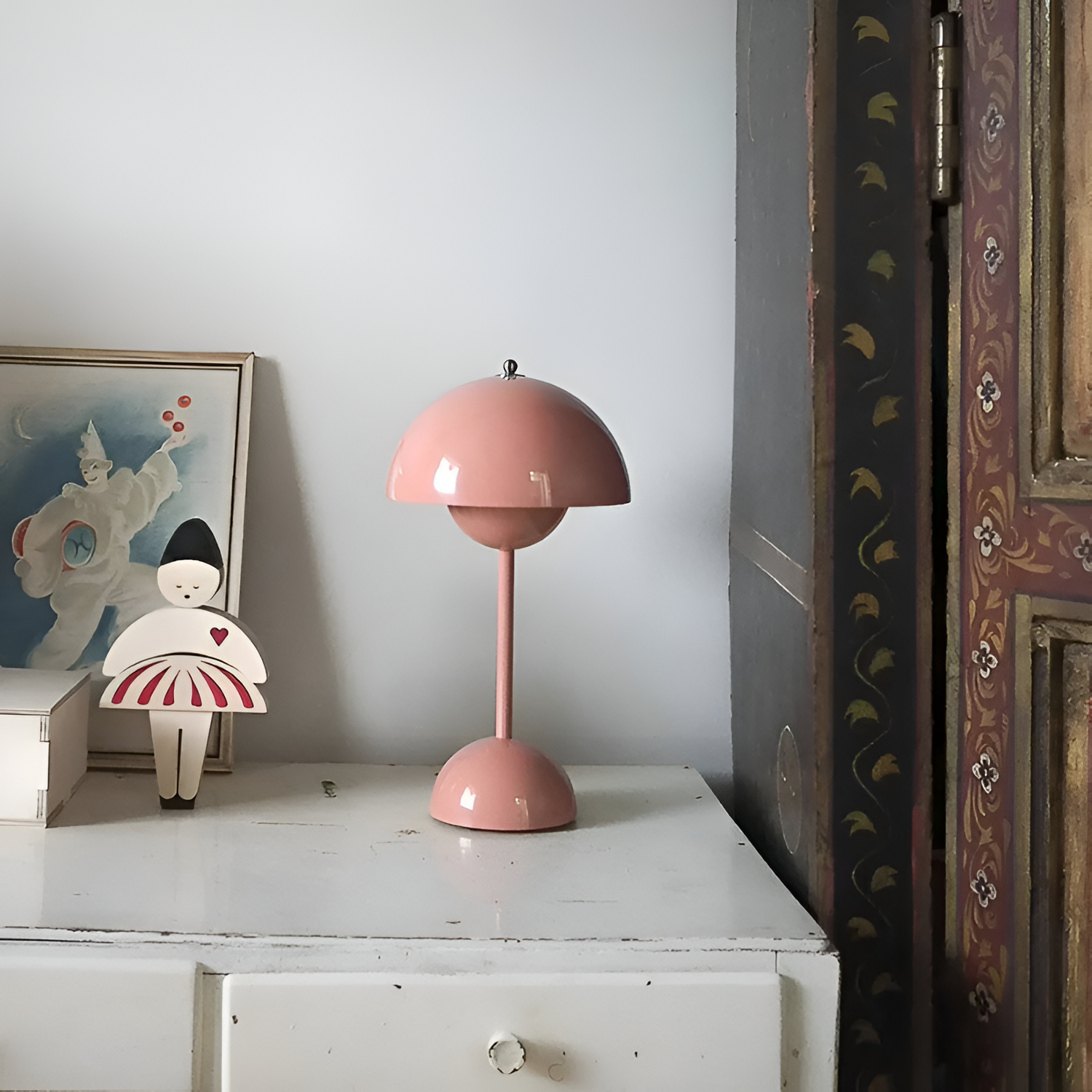 Minimalistisk Retro Kuppel Bordlampe - Ledningsfri