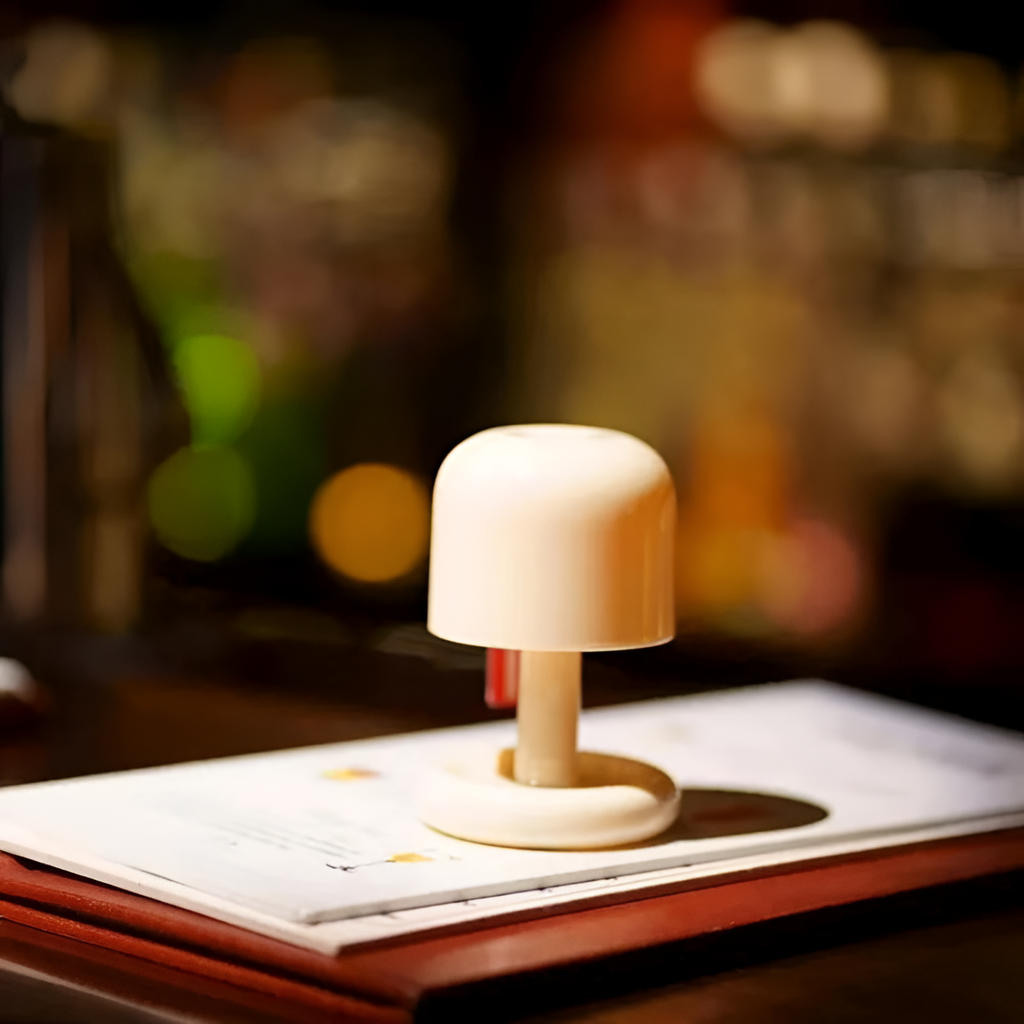 Grampians Glow Bærbar Lampe - Hvid Natlampe Med Lysdæmper