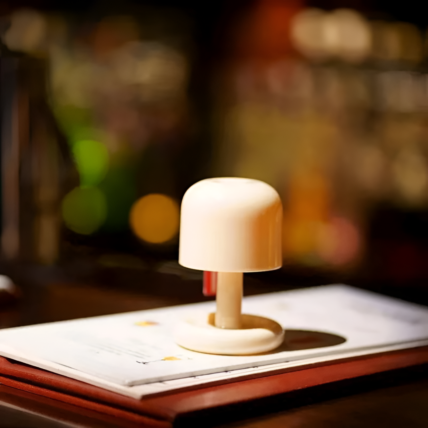 Grampians Glow Bærbar Lampe - Hvid Natlampe Med Lysdæmper