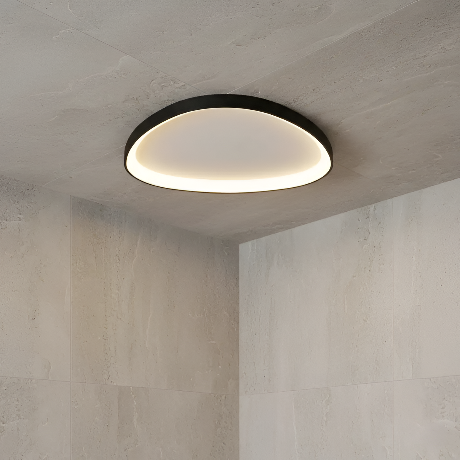 Organic Pebble LED Ceiling Light – Moderne loftslampe til planmontering