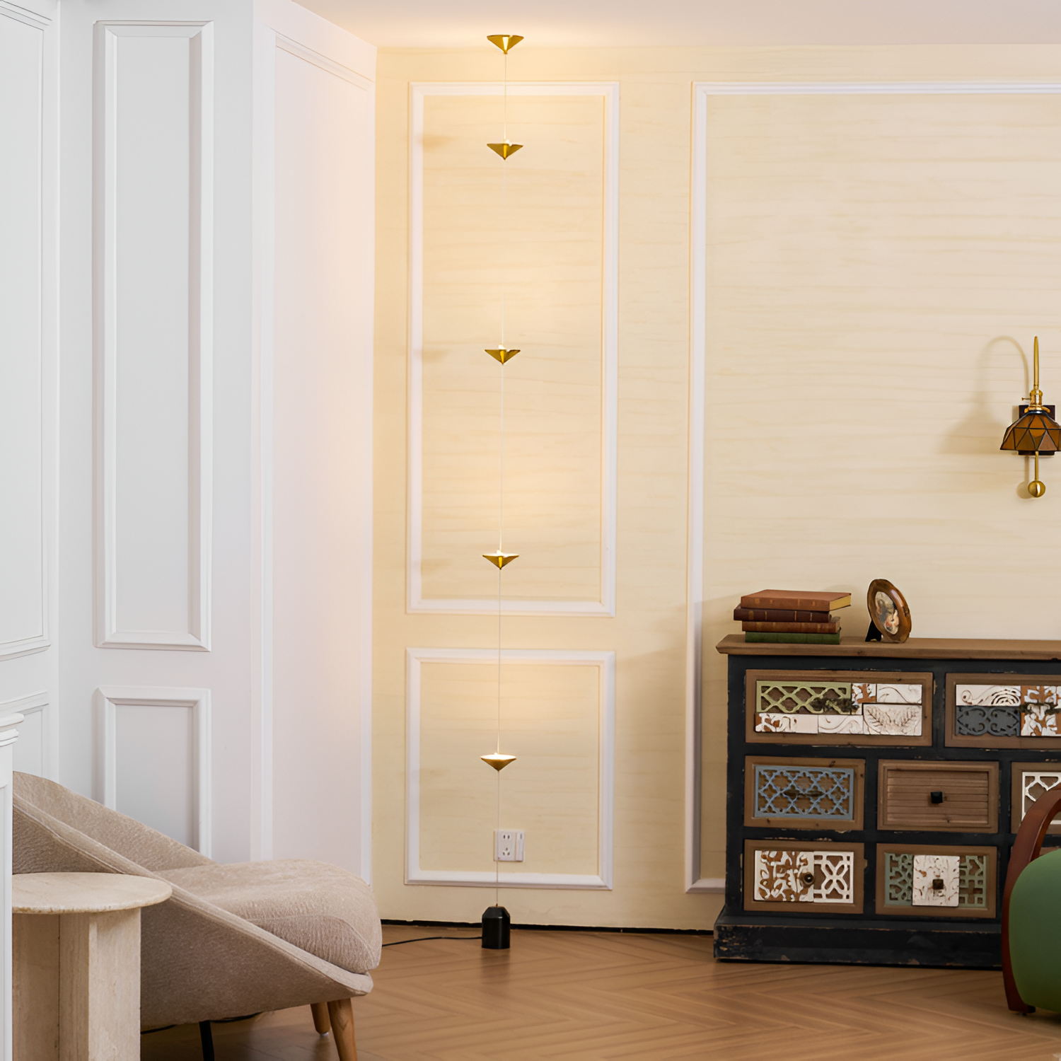 Minimalistisk Soreluna Gulvlampe - Justerbar