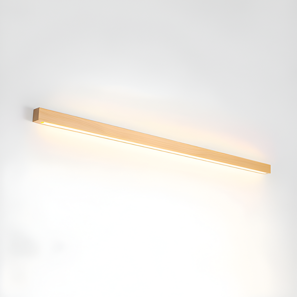 Lineær Træ Geometrisk Væglampe - Minimalistisk