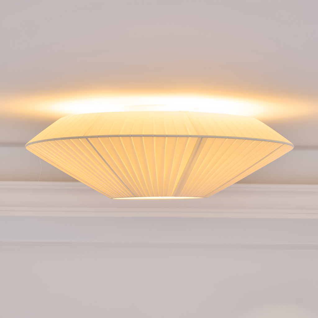 Plisseret Minimalistisk Loftlampe - Dæmpbar