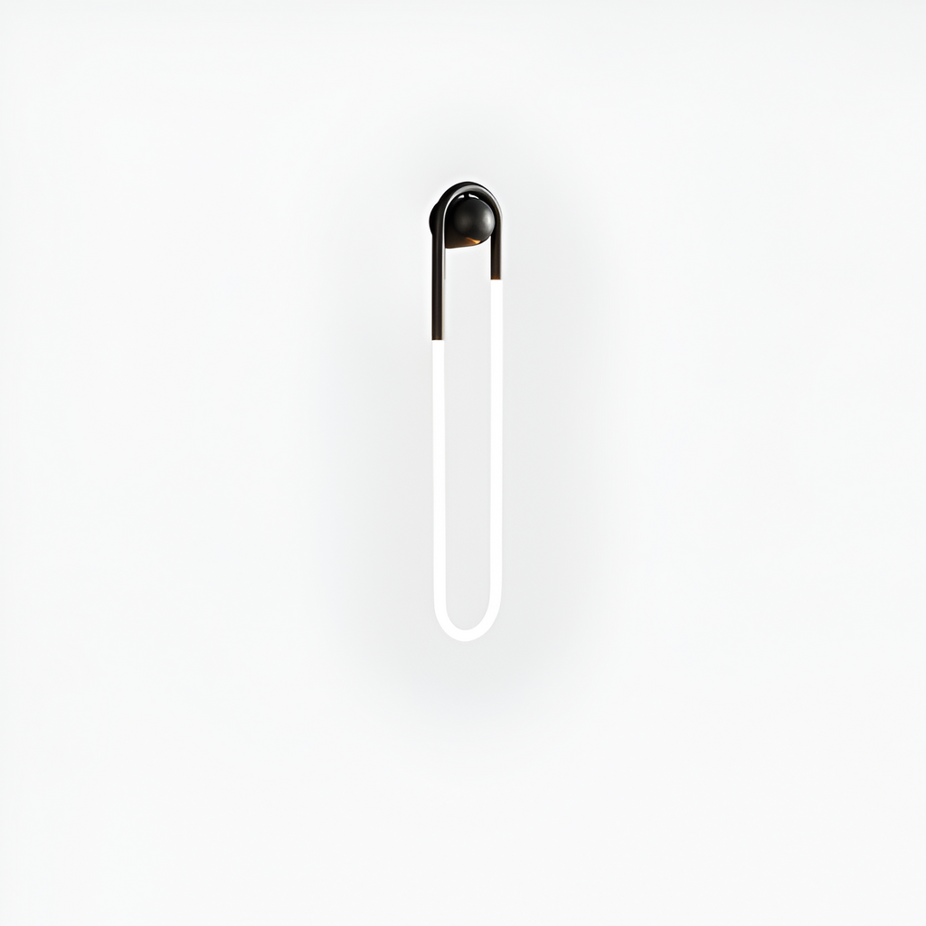 Geometrisk Slank Loop Væglampe - Minimalistisk
