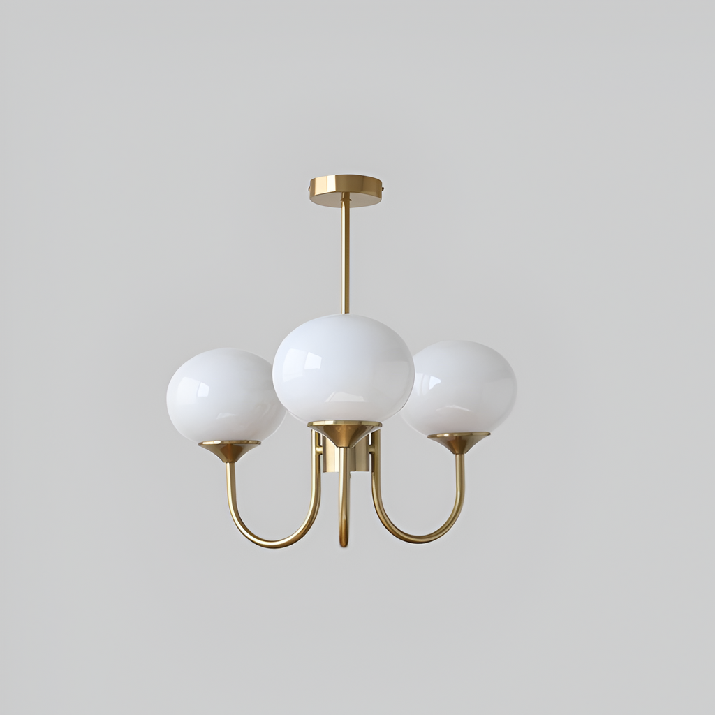 Mid Century Globe Lysekrone - Flere Lyskilder