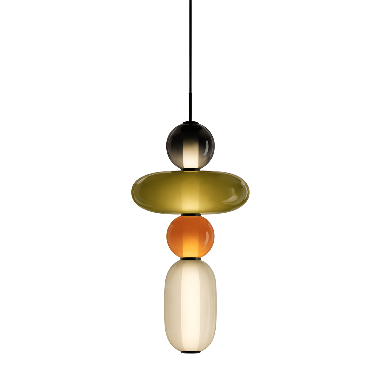 Sukkerglas Moderne Pendel - Dekorativ