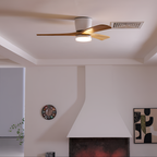 Nordisk Træ Loftsventilatorslampe - Justerbar