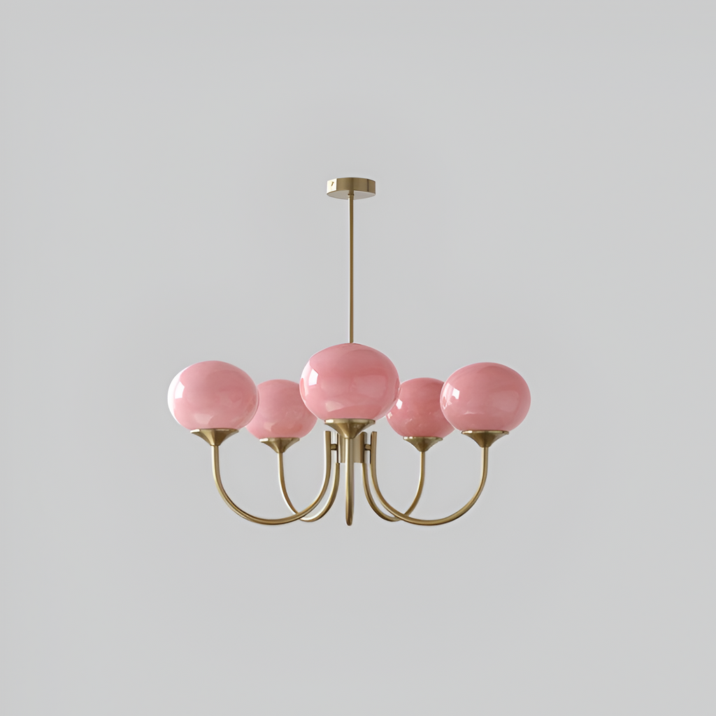 Mid Century Globe Lysekrone - Flere Lyskilder