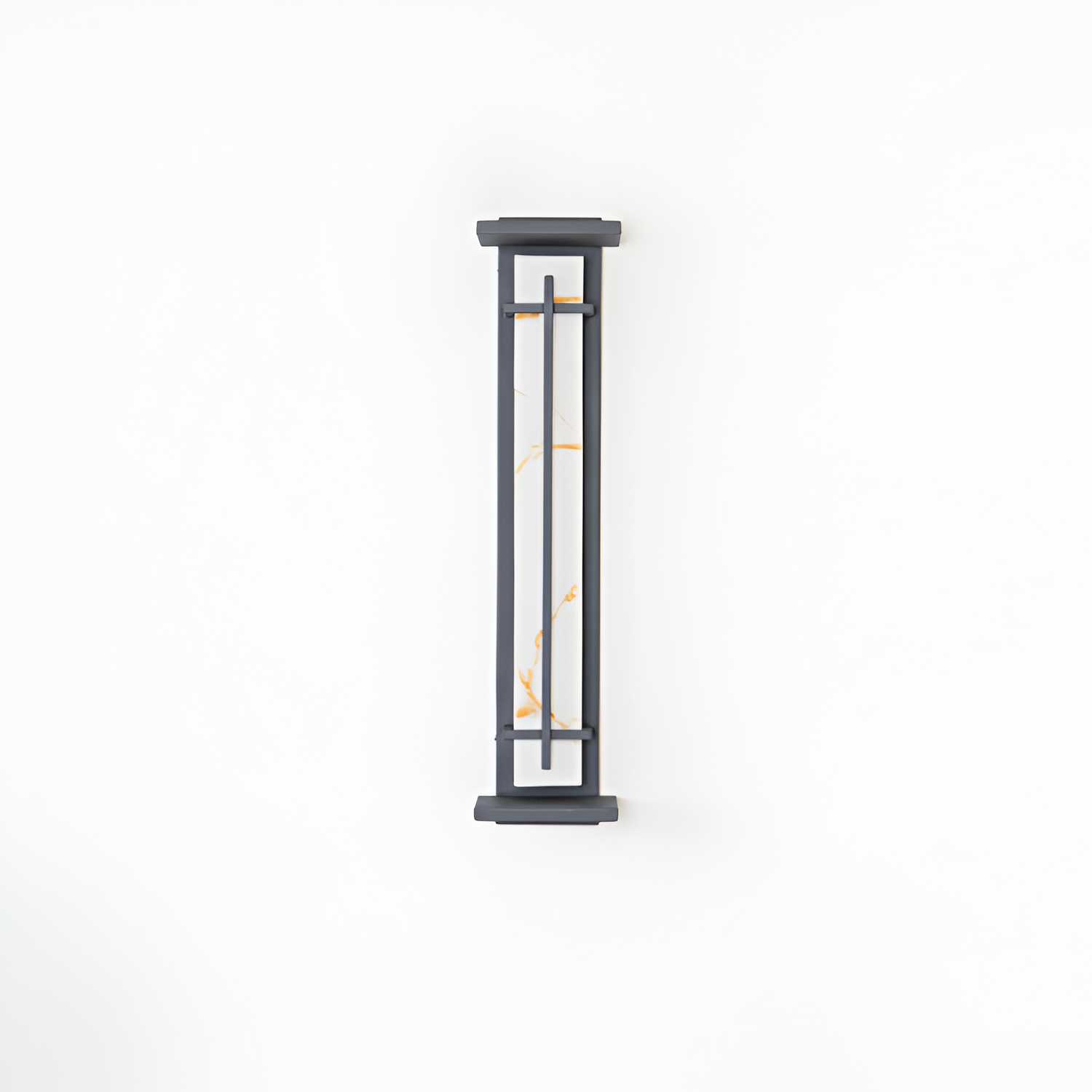 Marmorstil Solenergi Rektangulær Væglampe - Minimalistisk