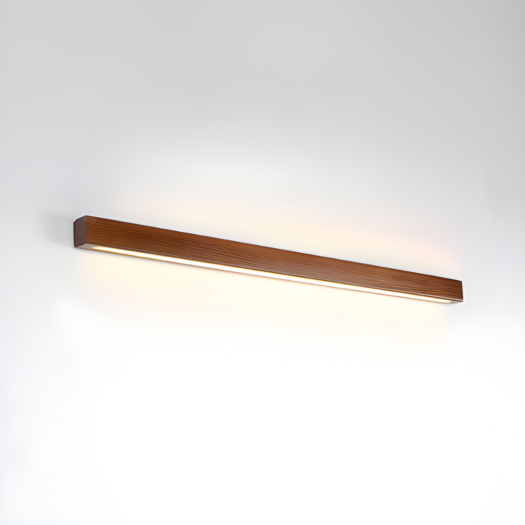 Lineær Træ Geometrisk Væglampe - Minimalistisk