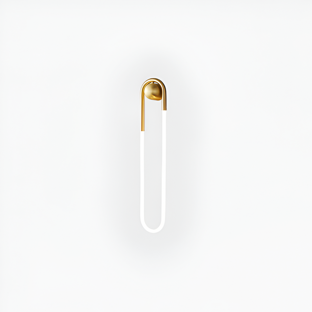 Geometrisk Slank Loop Væglampe - Minimalistisk