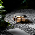 Zen-stil Solcellelampe til Søjle - Minimalistisk