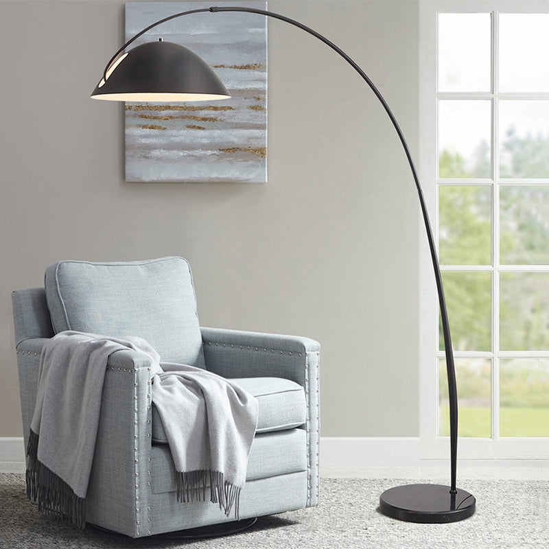 Minimalistisk Buet Gulvlampe - Justerbart Metal Arbejdslys