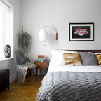 Svingarm Rillet Væglampe - Minimalistisk