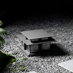 Zen-stil Solcellelampe til Søjle - Minimalistisk