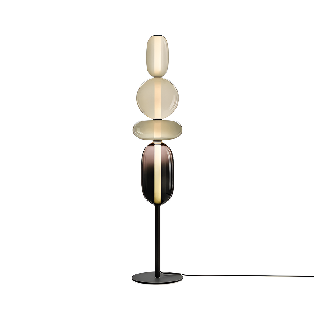 Stablet Geometrisk Glasgulvlampe - Moderne