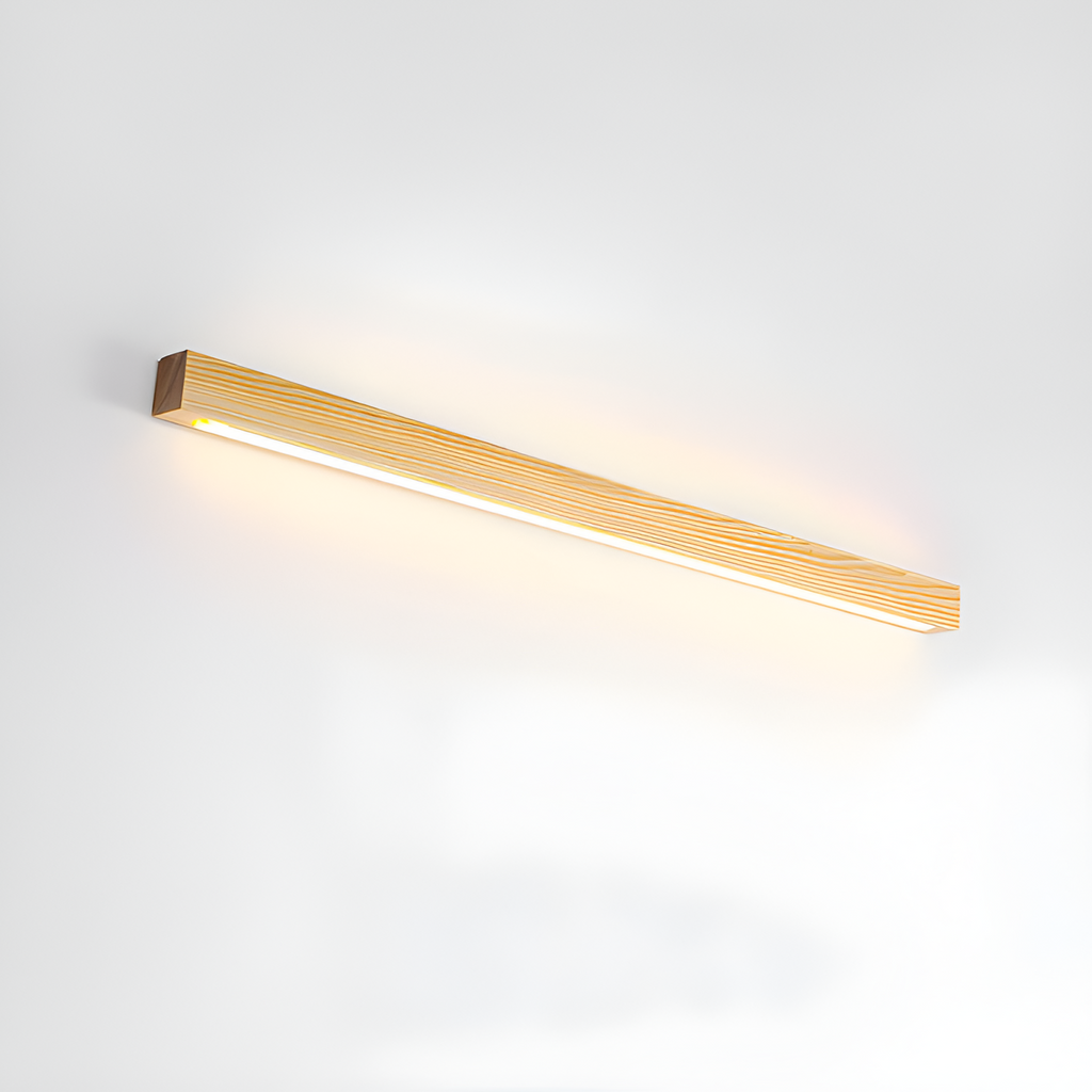 Lineær Træ Geometrisk Væglampe - Minimalistisk