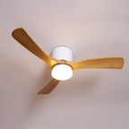 Nordisk Træ Loftsventilatorslampe - Justerbar