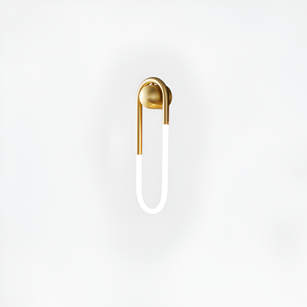 Geometrisk Slank Loop Væglampe - Minimalistisk