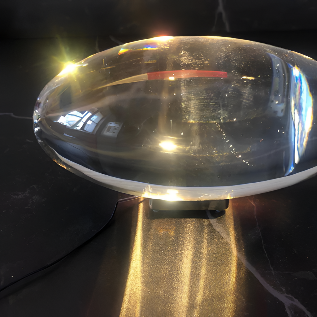 Oval Glasprojektion Projektor - Dekorativ Accent