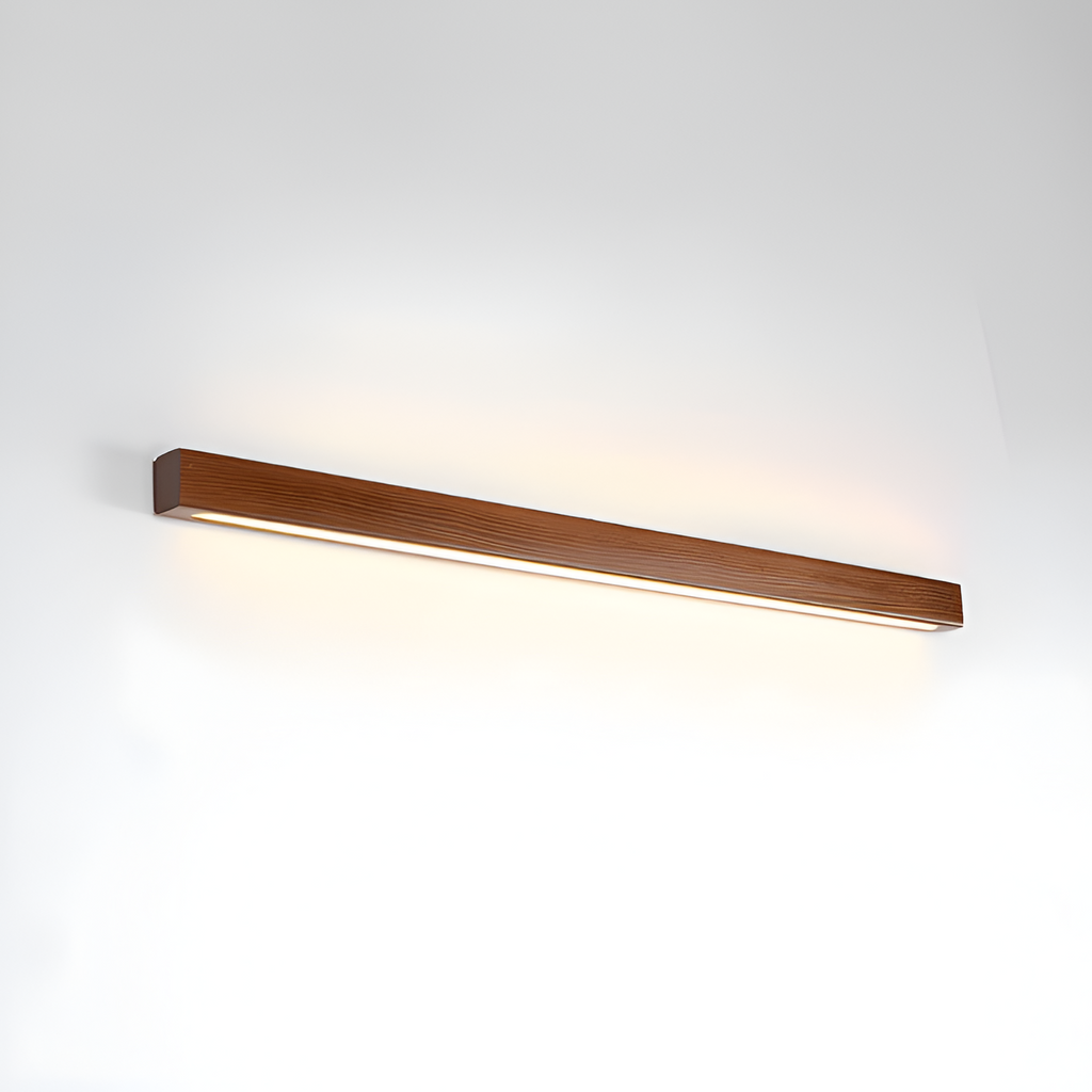 Lineær Træ Geometrisk Væglampe - Minimalistisk