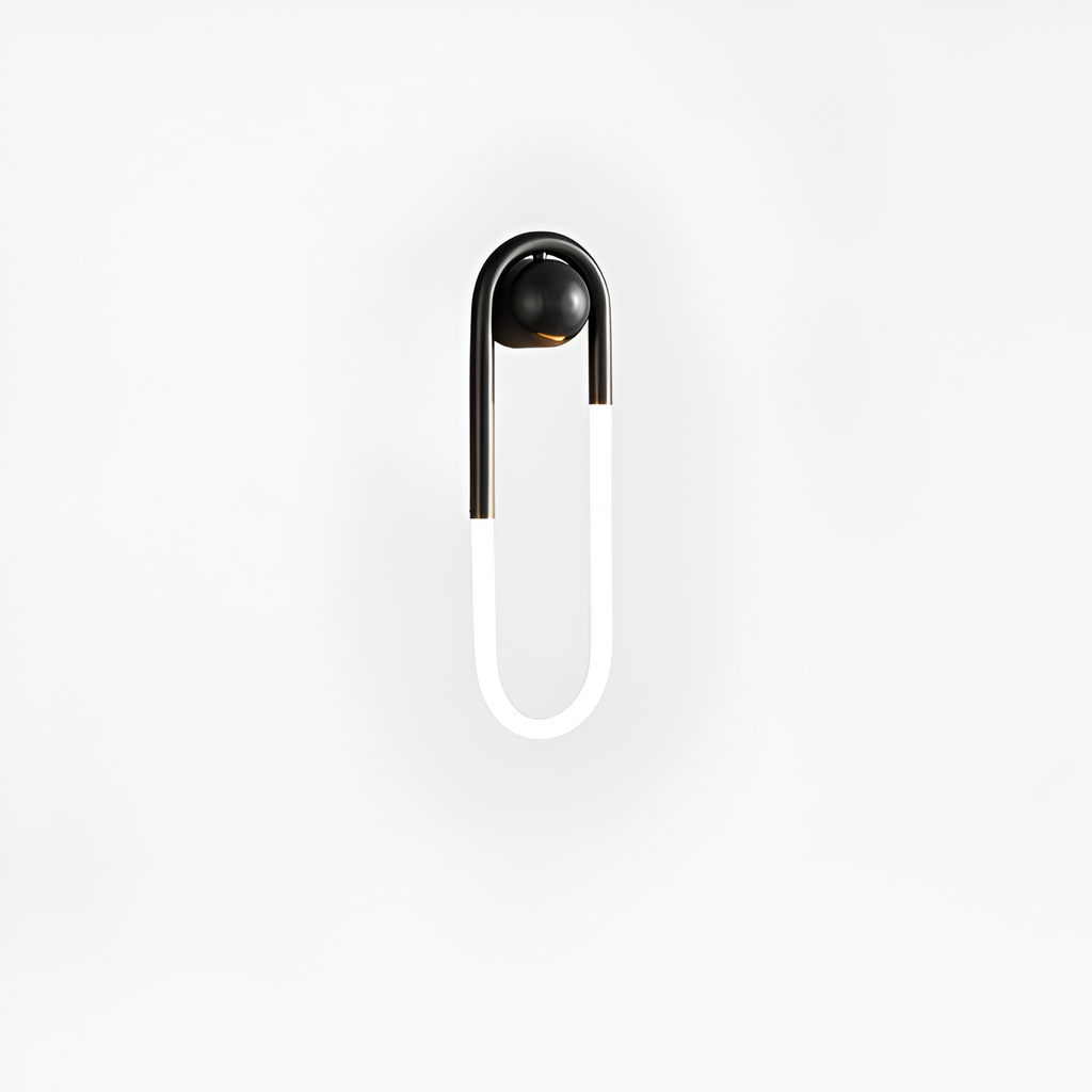Geometrisk Slank Loop Væglampe - Minimalistisk