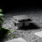 Zen-stil Solcellelampe til Søjle - Minimalistisk