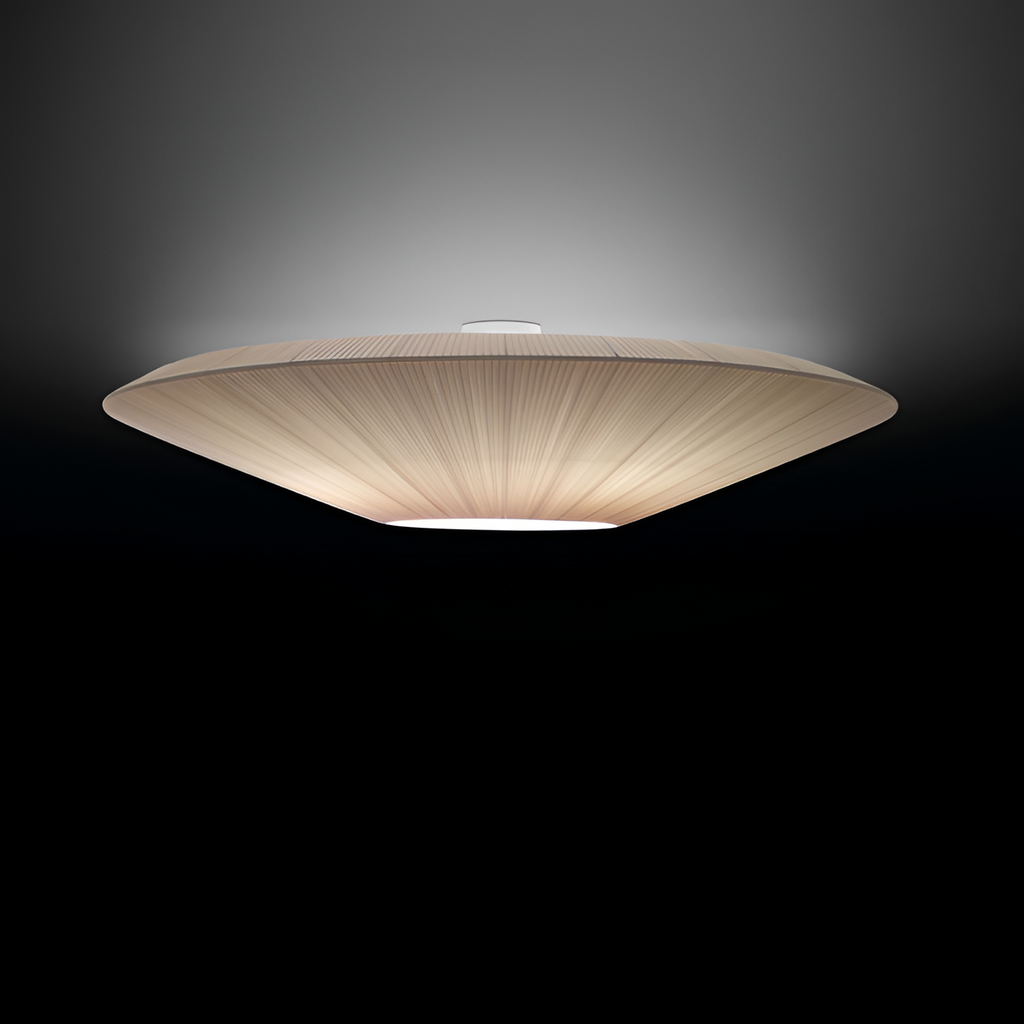 Plisseret Minimalistisk Loftlampe - Dæmpbar