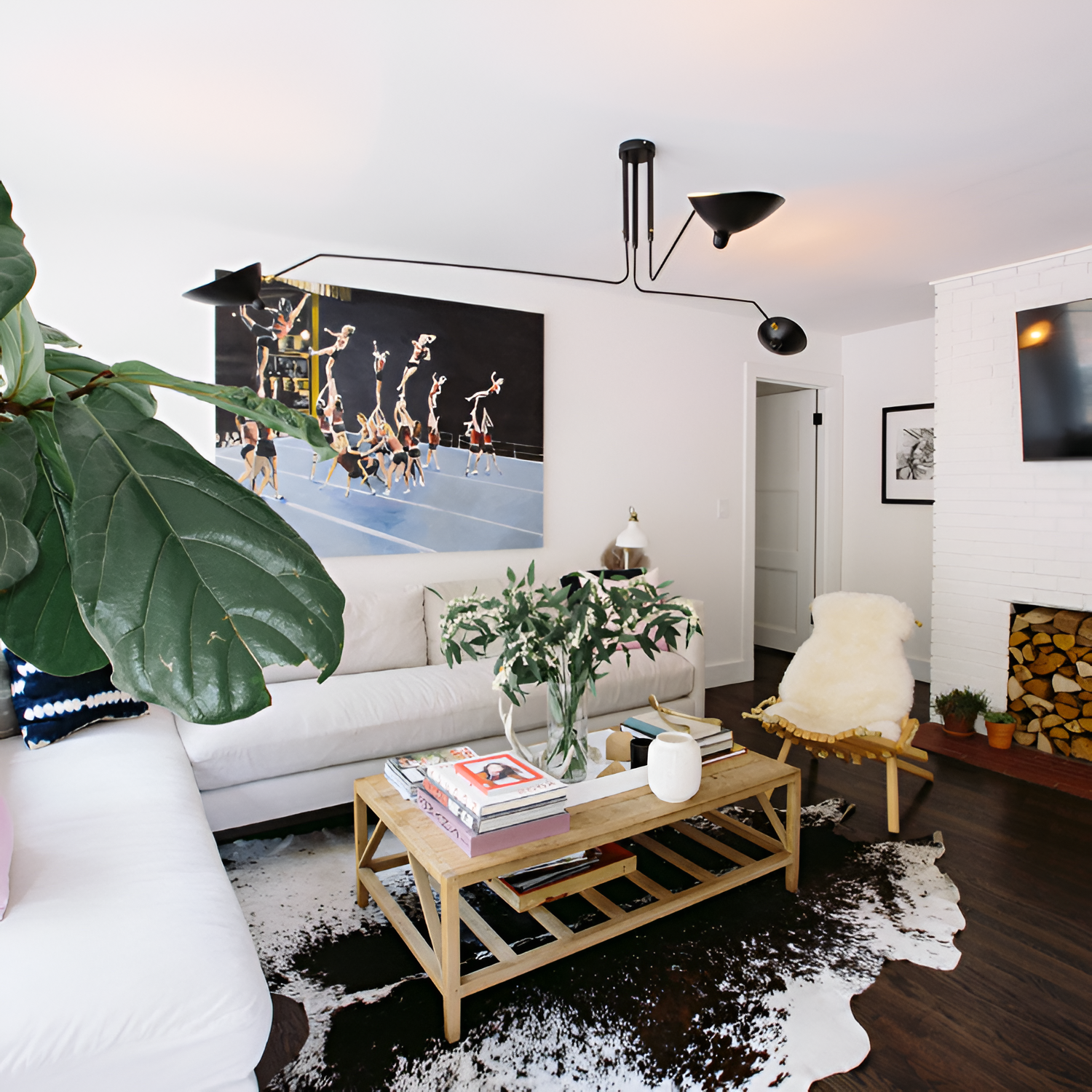 Moderne Lysekrone Med Flere Arme - Justerbar Belysning