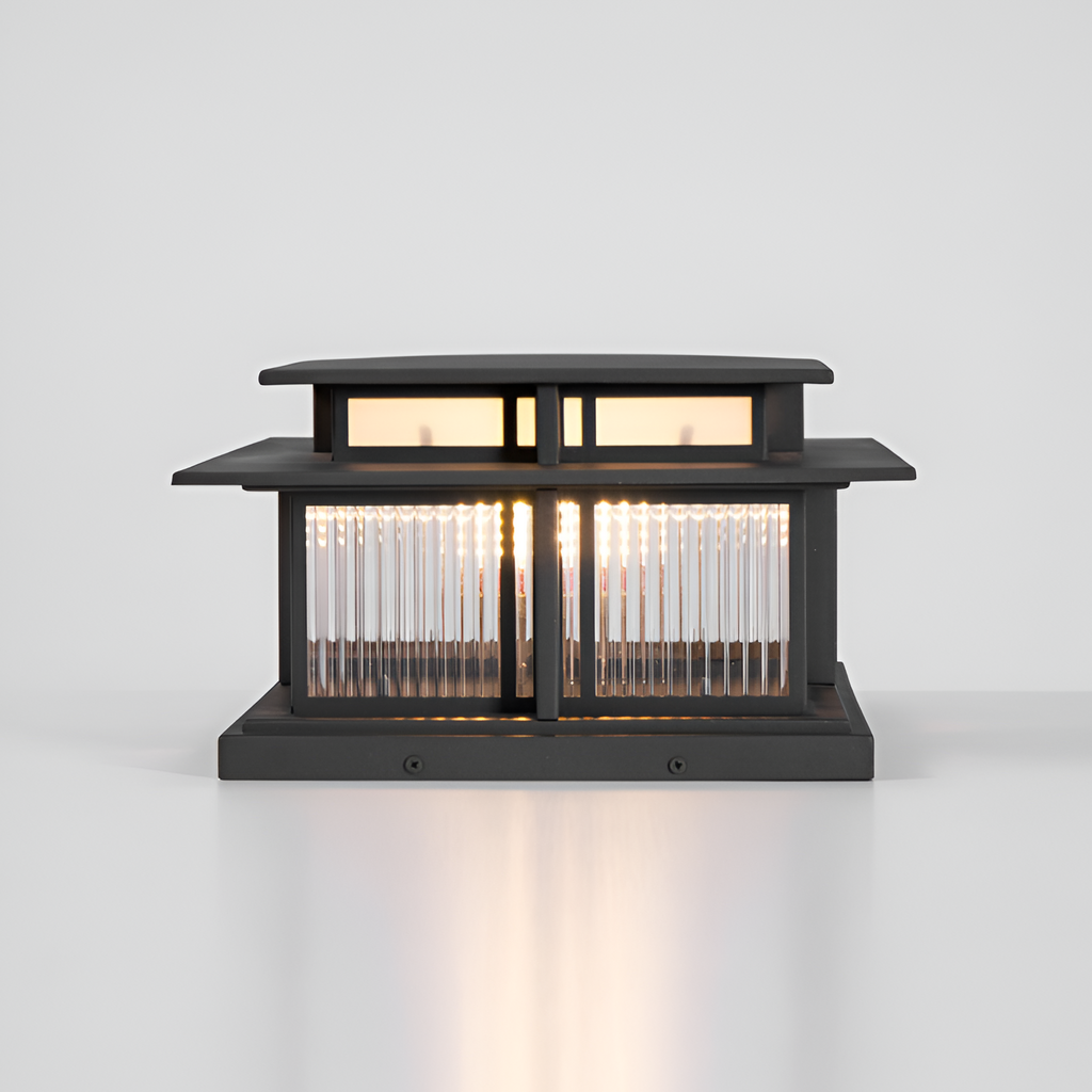 Zen-stil Solcellelampe til Søjle - Minimalistisk