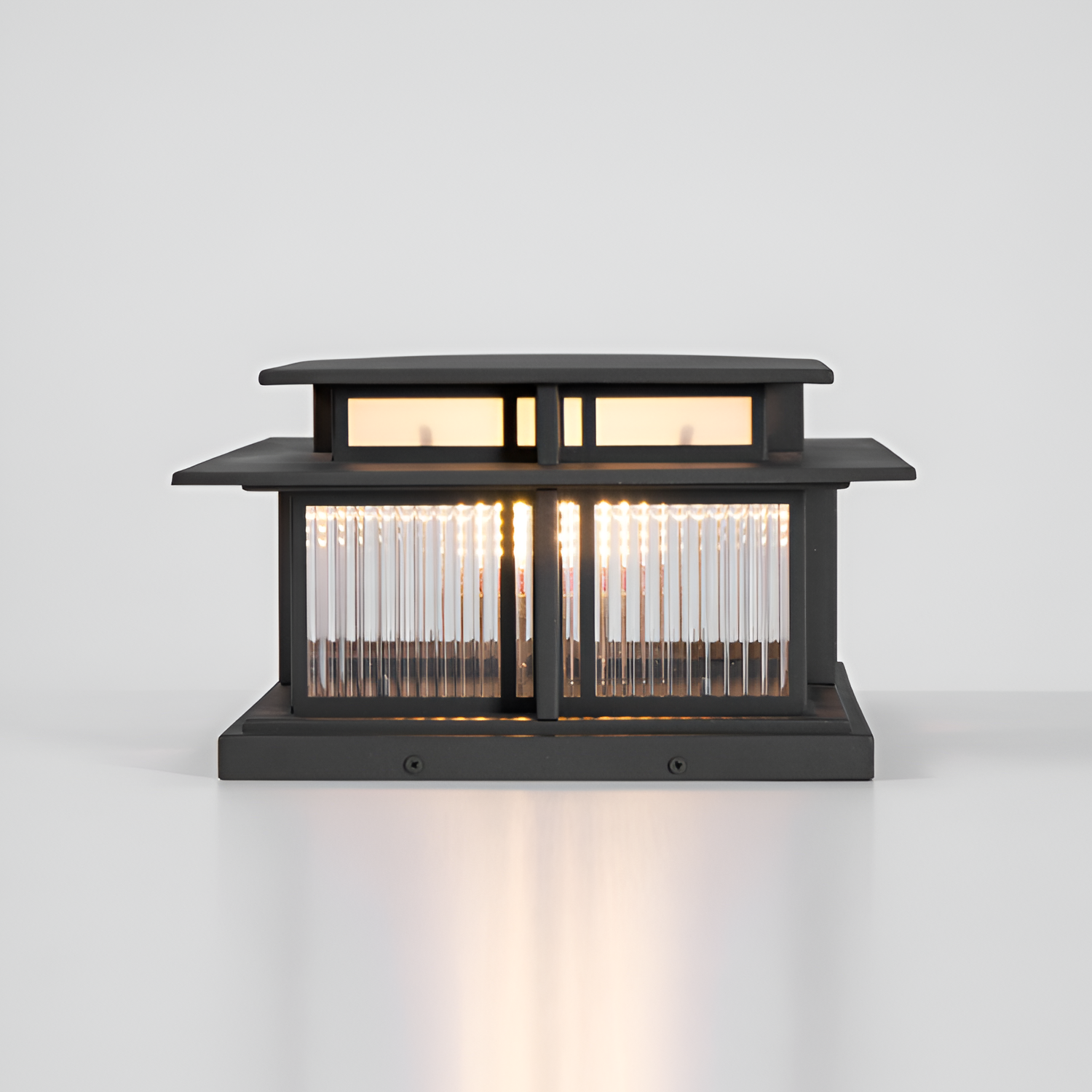 Zen-stil Solcellelampe til Søjle - Minimalistisk