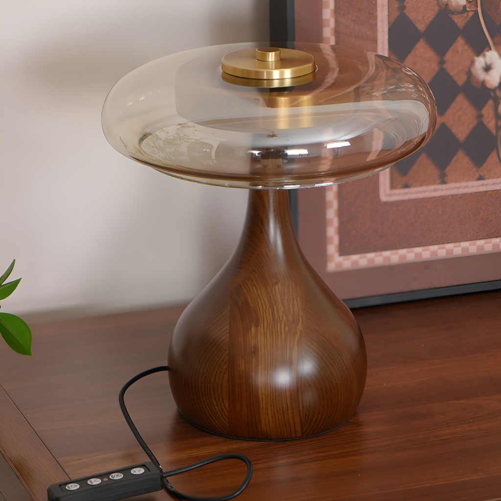 Mid-Century Mushroom Bordlampe - Dæmpbar