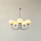 Mid Century Globe Lysekrone - Flere Lyskilder