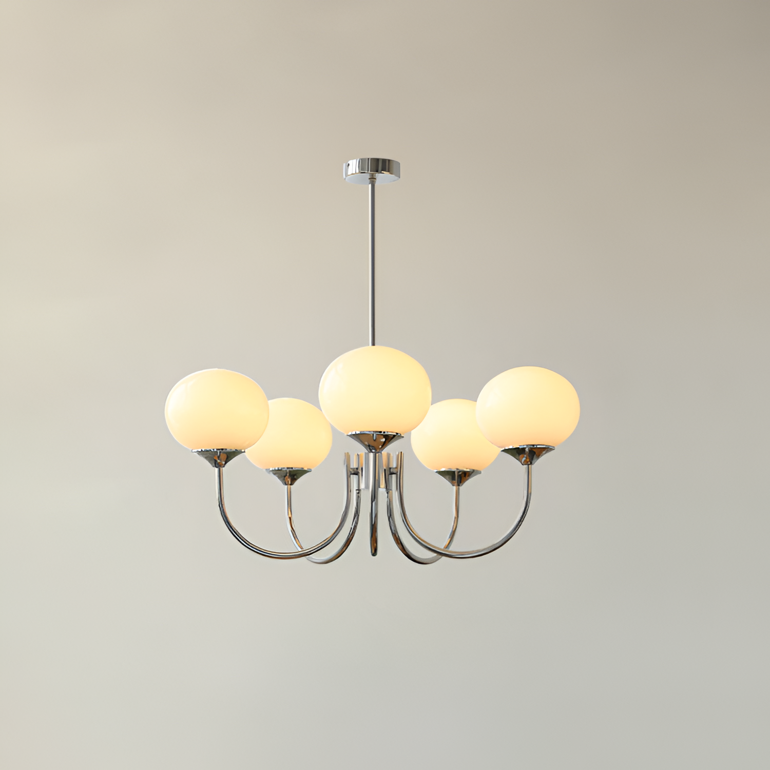 Mid Century Globe Lysekrone - Flere Lyskilder