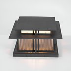 Zen-stil Solcellelampe til Søjle - Minimalistisk