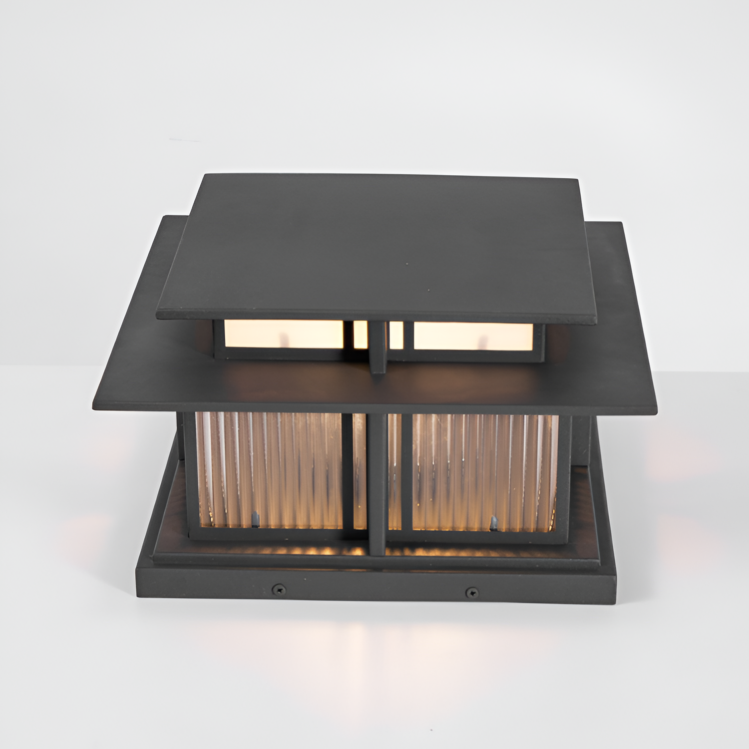 Zen-stil Solcellelampe til Søjle - Minimalistisk