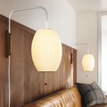Svingarm Rillet Væglampe - Minimalistisk