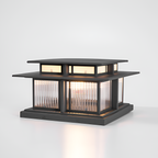 Zen-stil Solcellelampe til Søjle - Minimalistisk