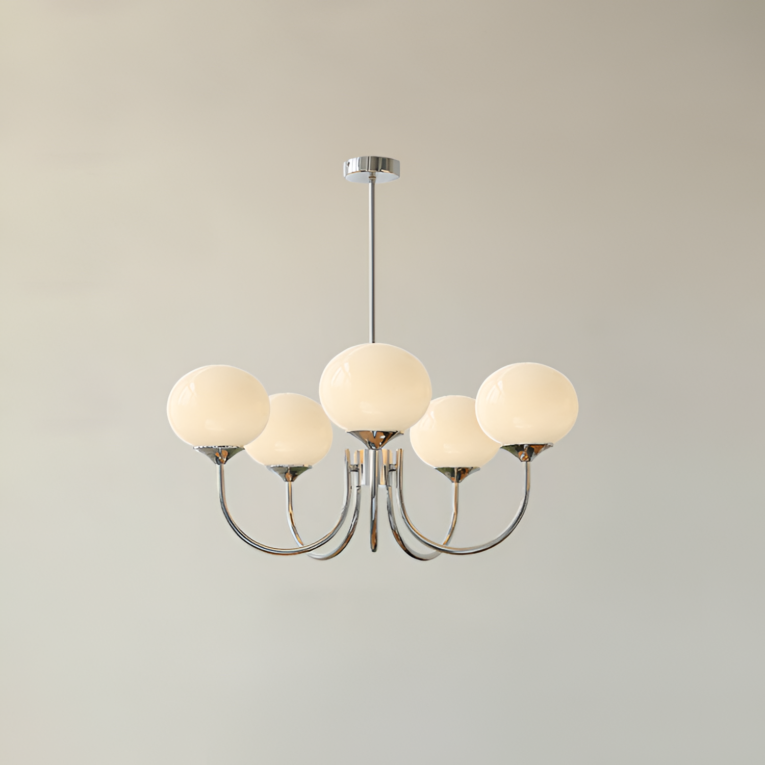 Mid Century Globe Lysekrone - Flere Lyskilder