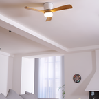 Nordisk Træ Loftsventilatorslampe - Justerbar