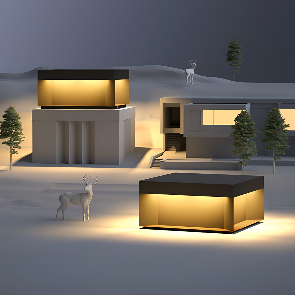 Minimalistisk Solcelle Udendørslampe - Moderne