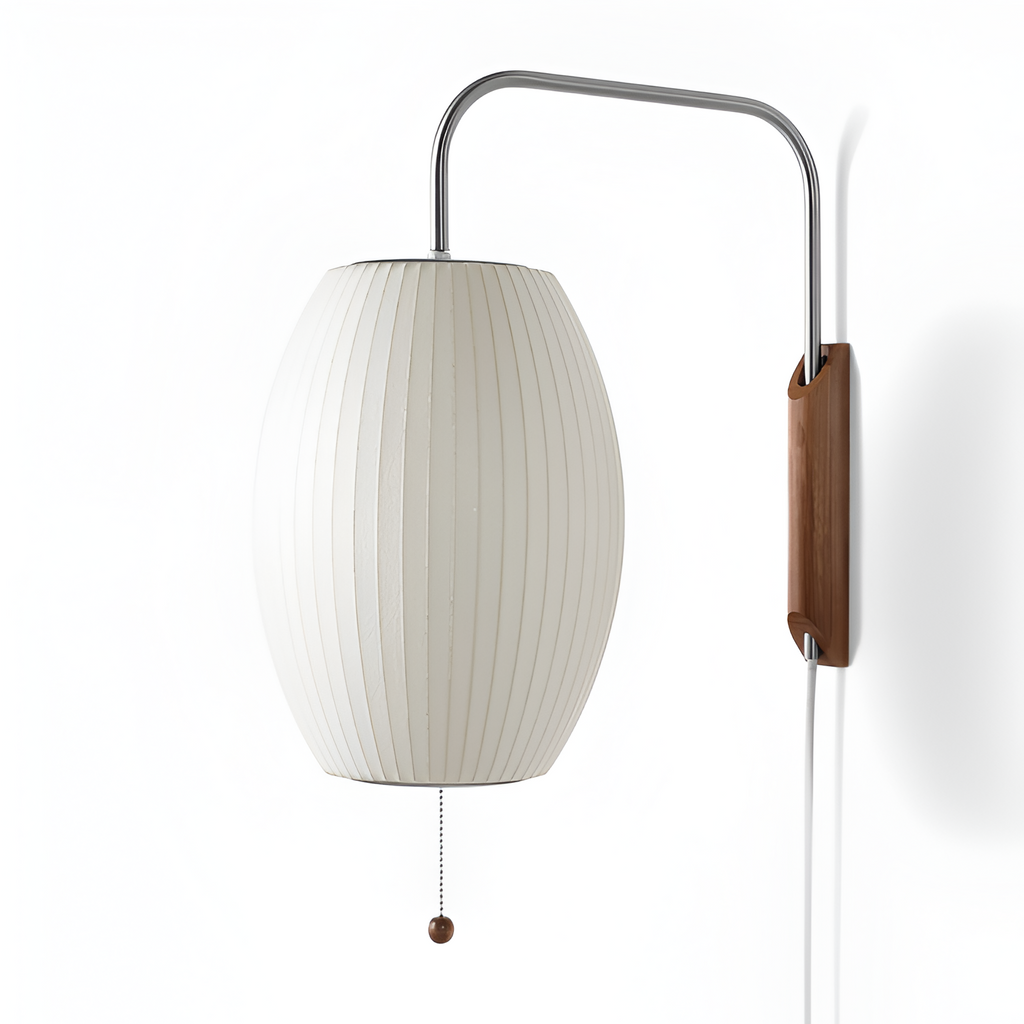 Svingarm Rillet Væglampe - Minimalistisk